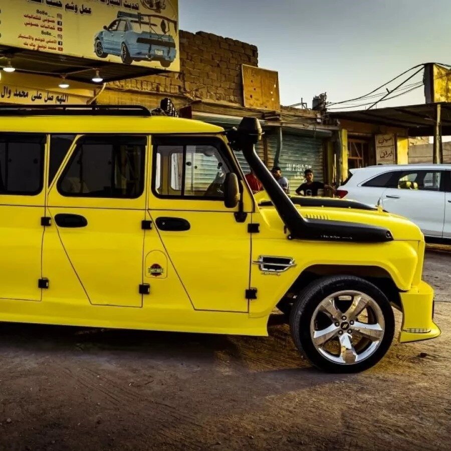 Тюнинг дикого шестидверного УАЗ Хантер из Ирака