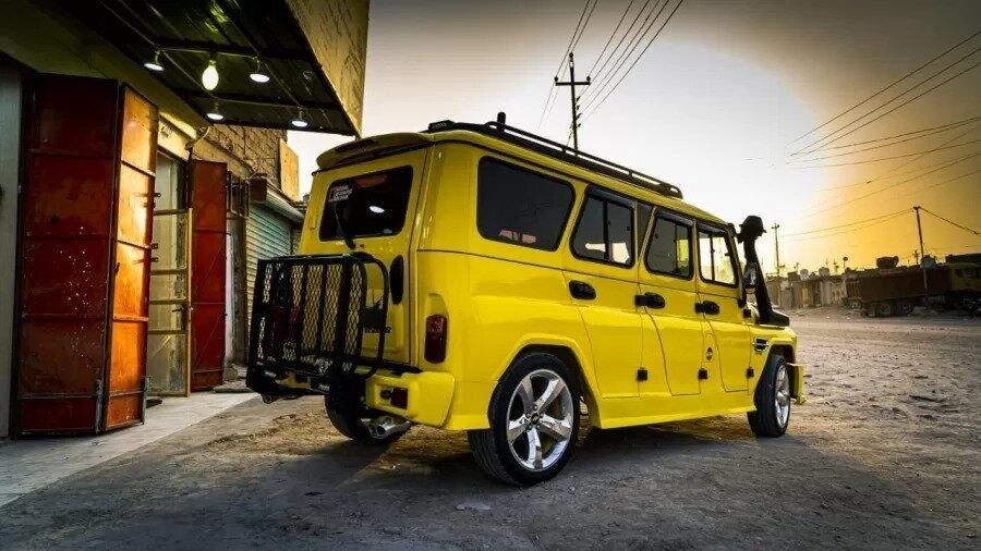 Тюнинг дикого шестидверного УАЗ Хантер из Ирака