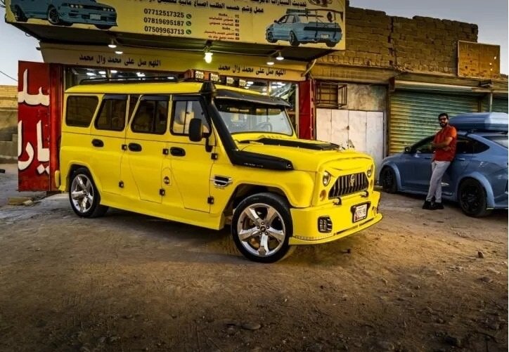 Тюнинг дикого шестидверного УАЗ Хантер из Ирака